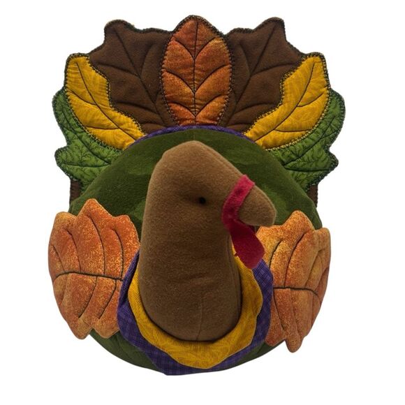 Hallmark Colorful Thanksgiving Turkey Plush Tabletop Decor - Picture 1 of 7